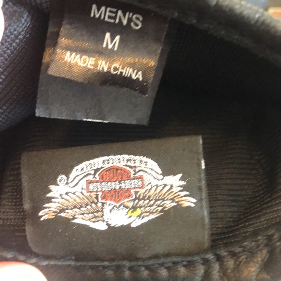 Men’s medium Leather Harley Davidson riding gloves - Picture 3 of 4